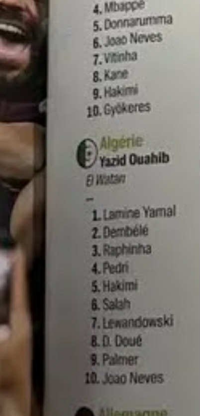 Ballon d’Or 2025 : le vote de l'Algérie