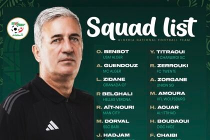 Liste équipe d’Algérie