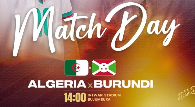 Match Burundi Algérie